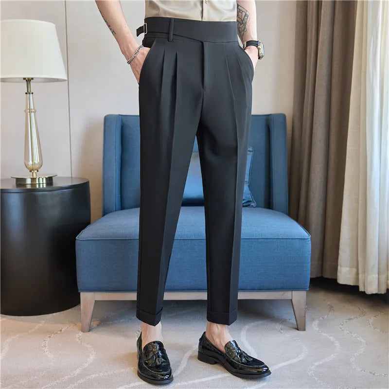 Men's Pants Suit Pants for Men Clothing Slim Fit Casual Formal