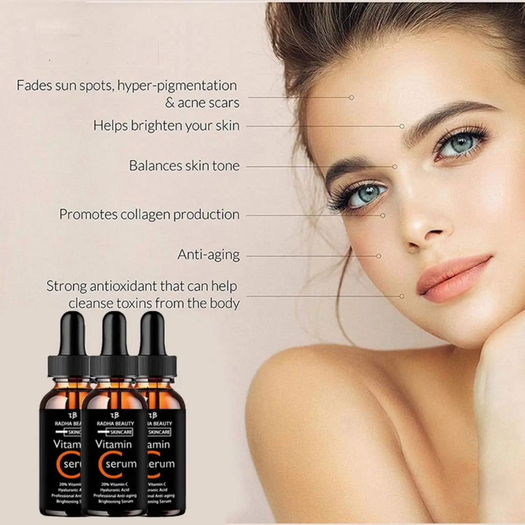 Vitamin C serum Face Serum Long Lasting Moisturizing Improve Roughness Lighten