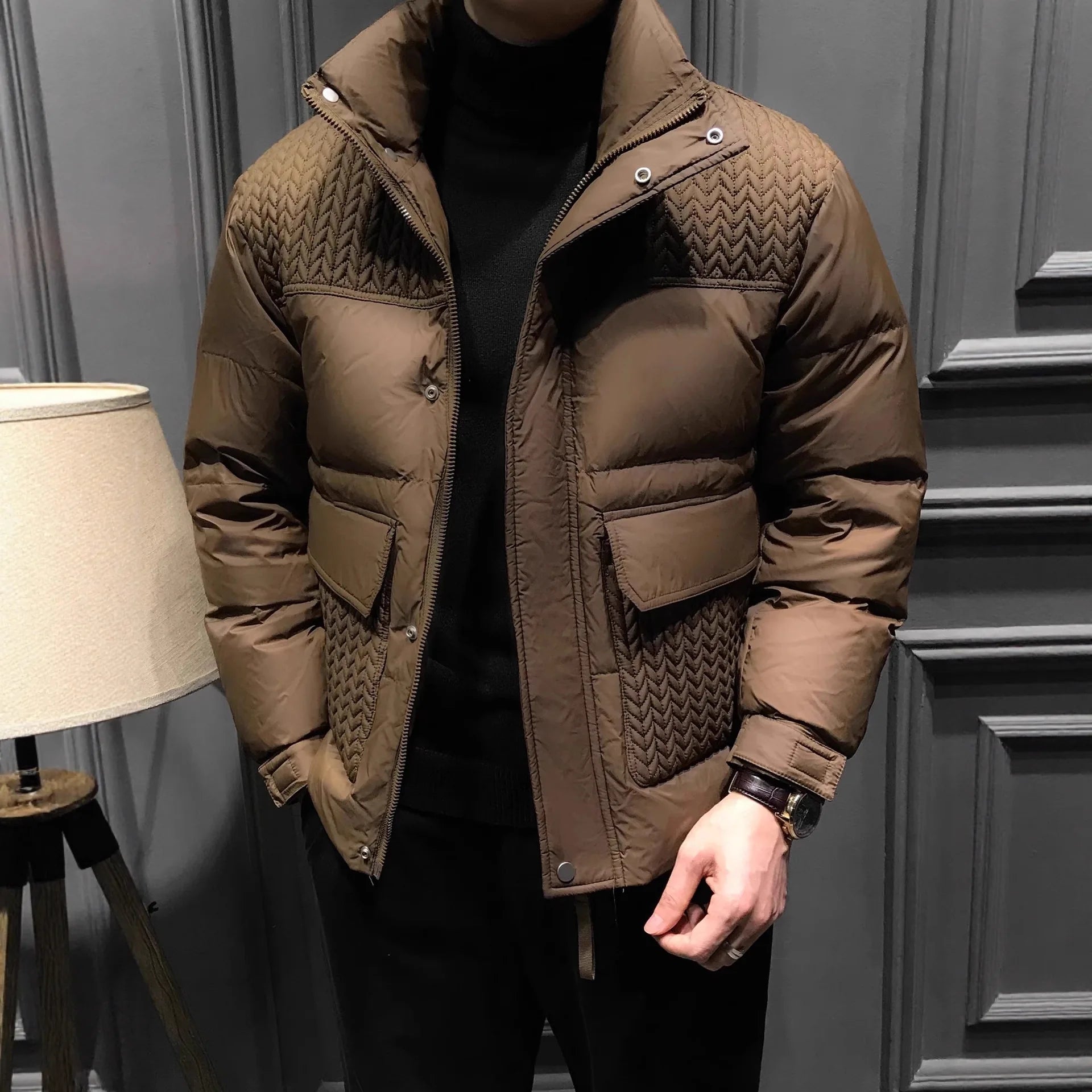 High quality Men's Winter Shiny Down Jackets with a beautiful & great style and design