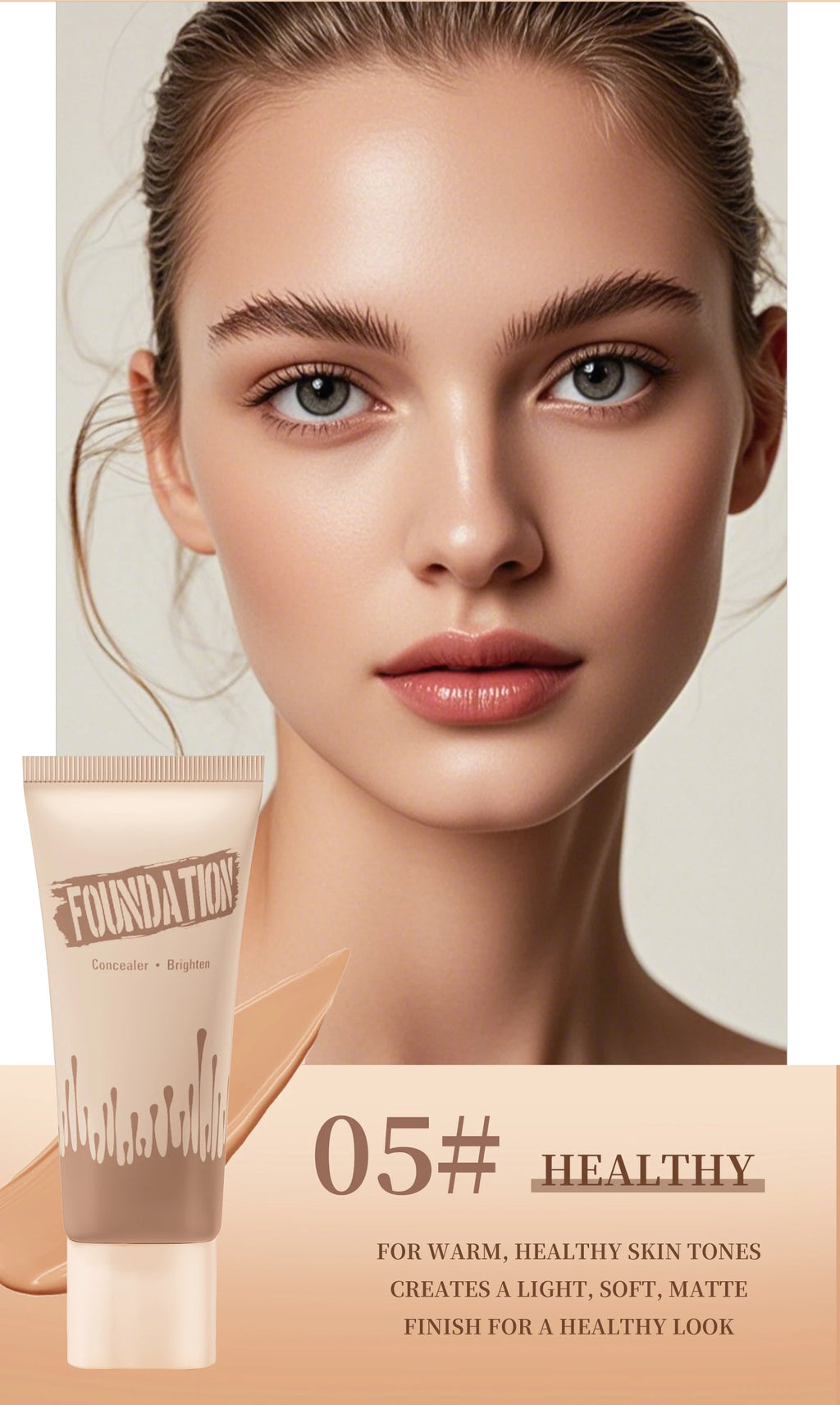 Coverage Foundation, Matte Finish Oil-control Liquid Foundation, Covering Blemishes