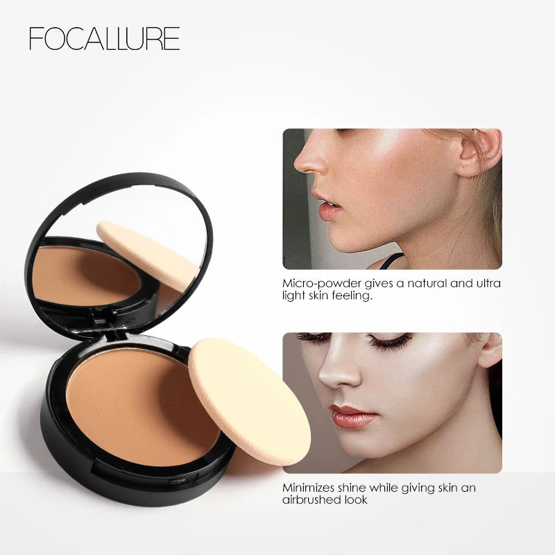 Face Pressed Powder Oil Control Makeup Mineral Powder Natural