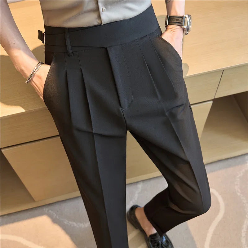 Men's Pants Suit Pants for Men Clothing Slim Fit Casual Formal