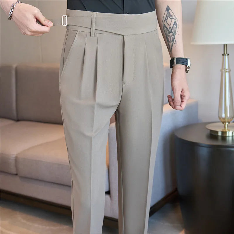 Men's Pants Suit Pants for Men Clothing Slim Fit Casual Formal