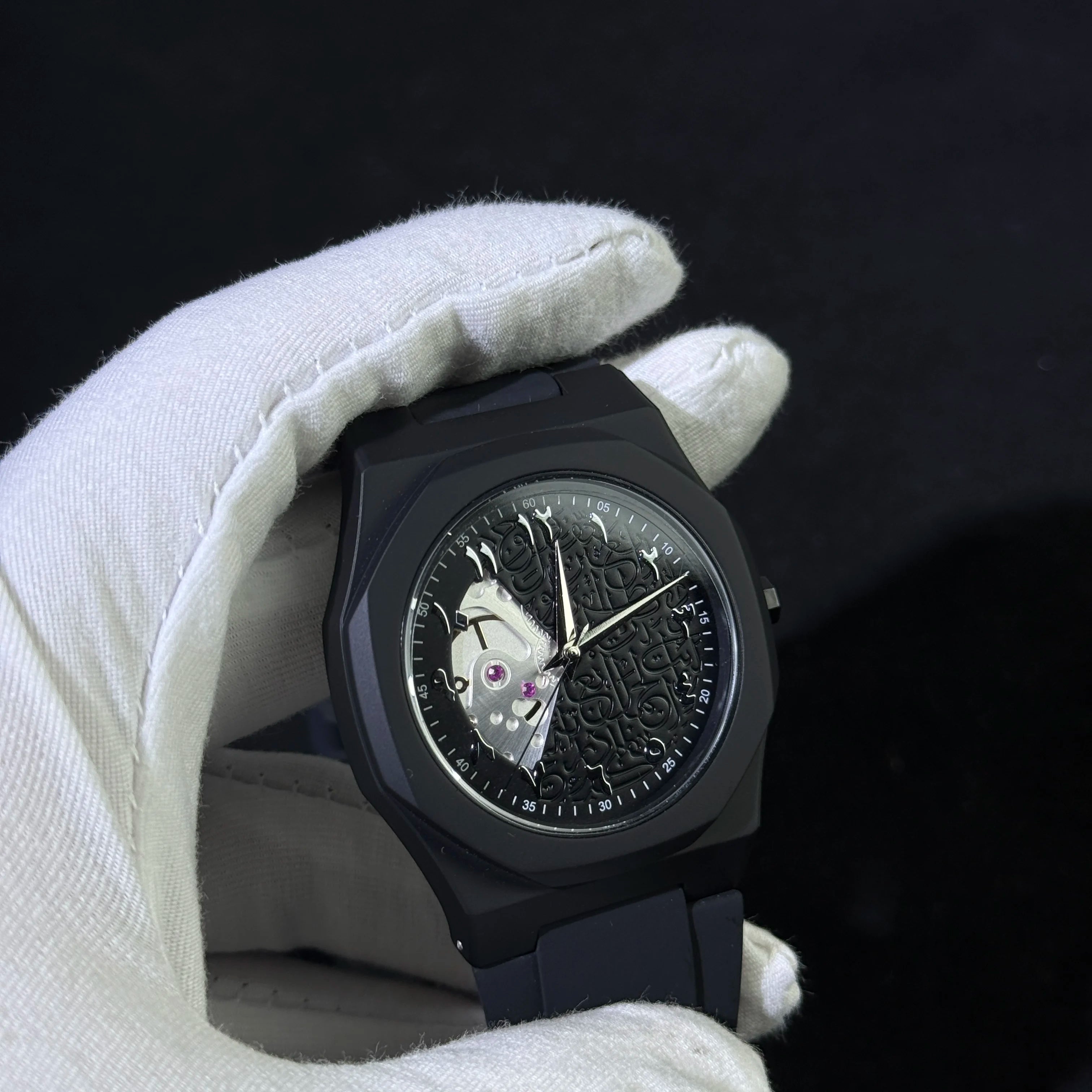 Arabic Numeral Waterproof Quartz Watch Men's Analog Mechanical Watch