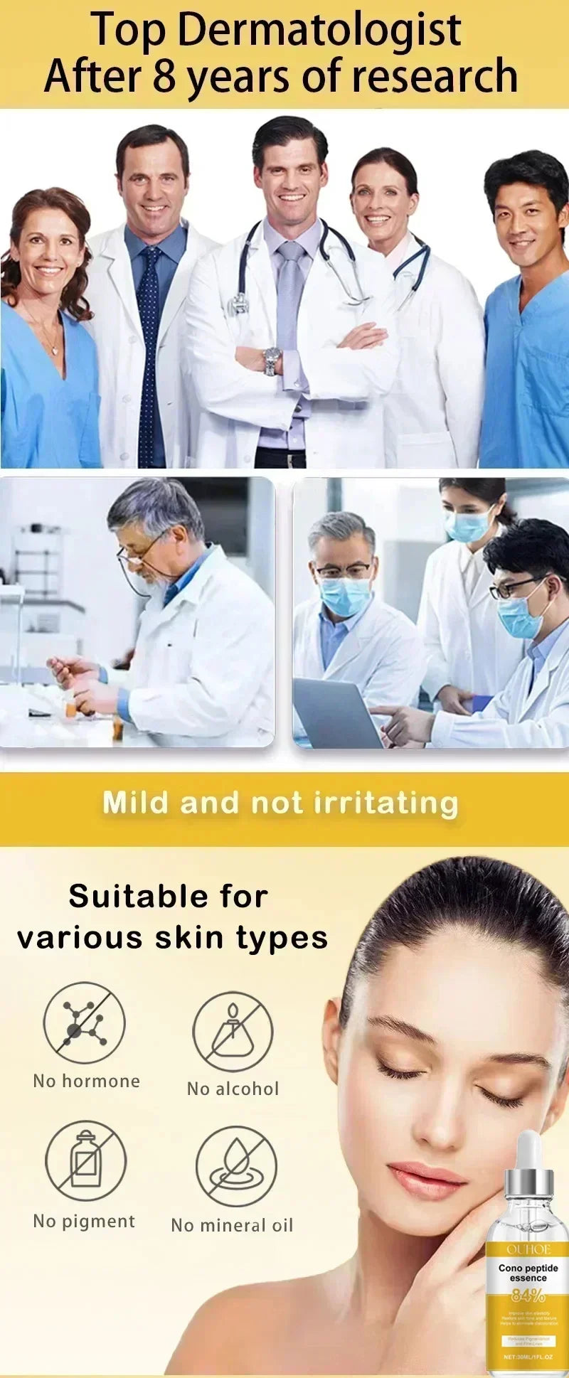 Anti Aging Facial Retinol Serum Improve Skin Elasticity Fade Fine Lines Firming