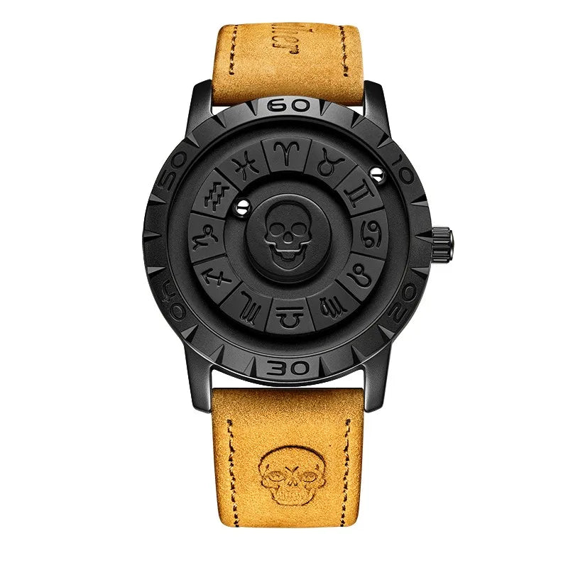 FOXOBOX Brand Luxury Scrolling  Force Quartz Wristwatch