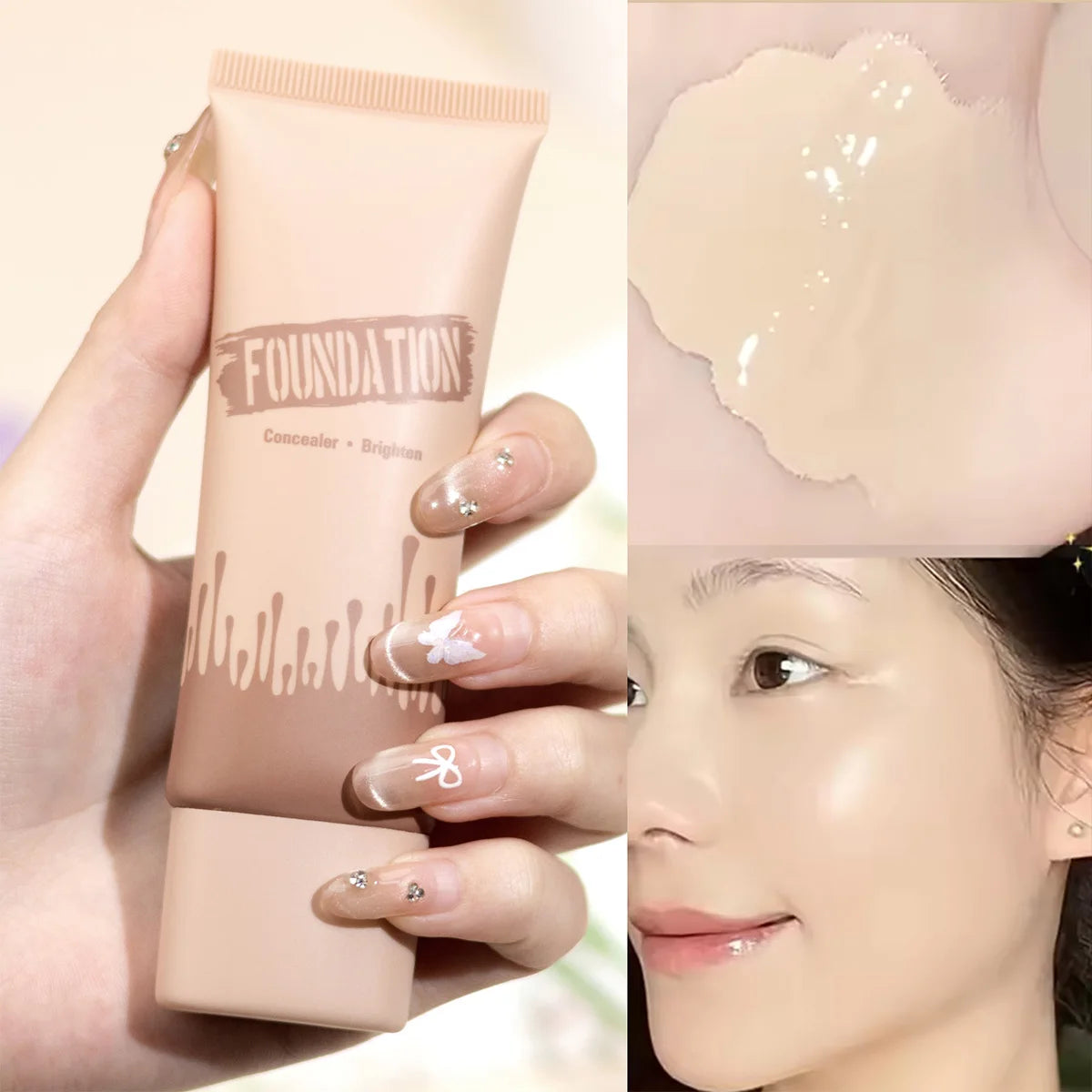 Coverage Foundation, Matte Finish Oil-control Liquid Foundation, Covering Blemishes