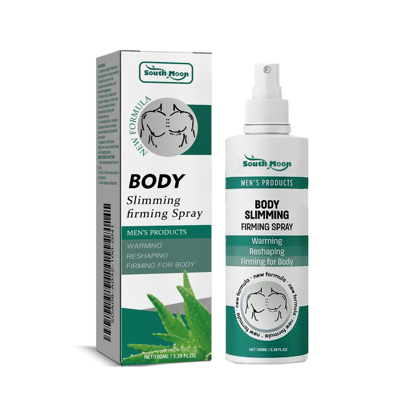 Gynecomastia Removal Spray Anti Cellulite Strengthen Chest Abdominal Muscles