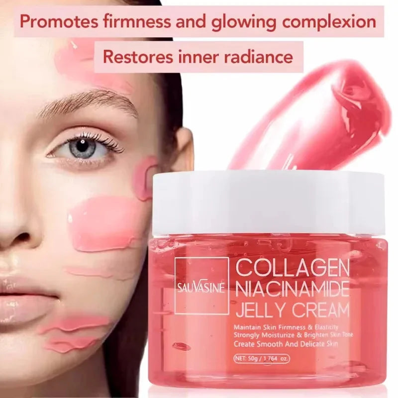 Collagen Niacinamide Jelly Cream Deep Moisturizing Pore Shrinking Brightening