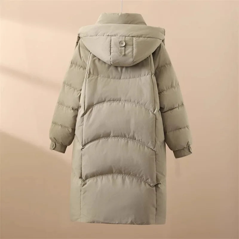 Women's Cotton Jacket Loose-Fitting Jacket Winter Thick and Warm Cotton Coat