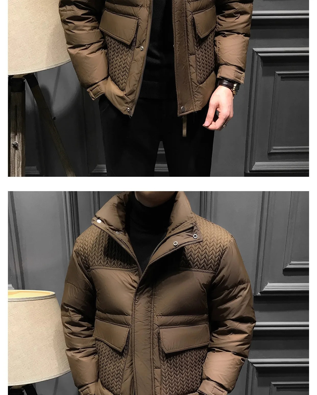 High quality Men's Winter Shiny Down Jackets with a beautiful & great style and design