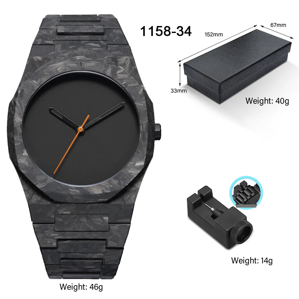 Arabic Numeral Waterproof Quartz Watch Men's Analog Mechanical Watch