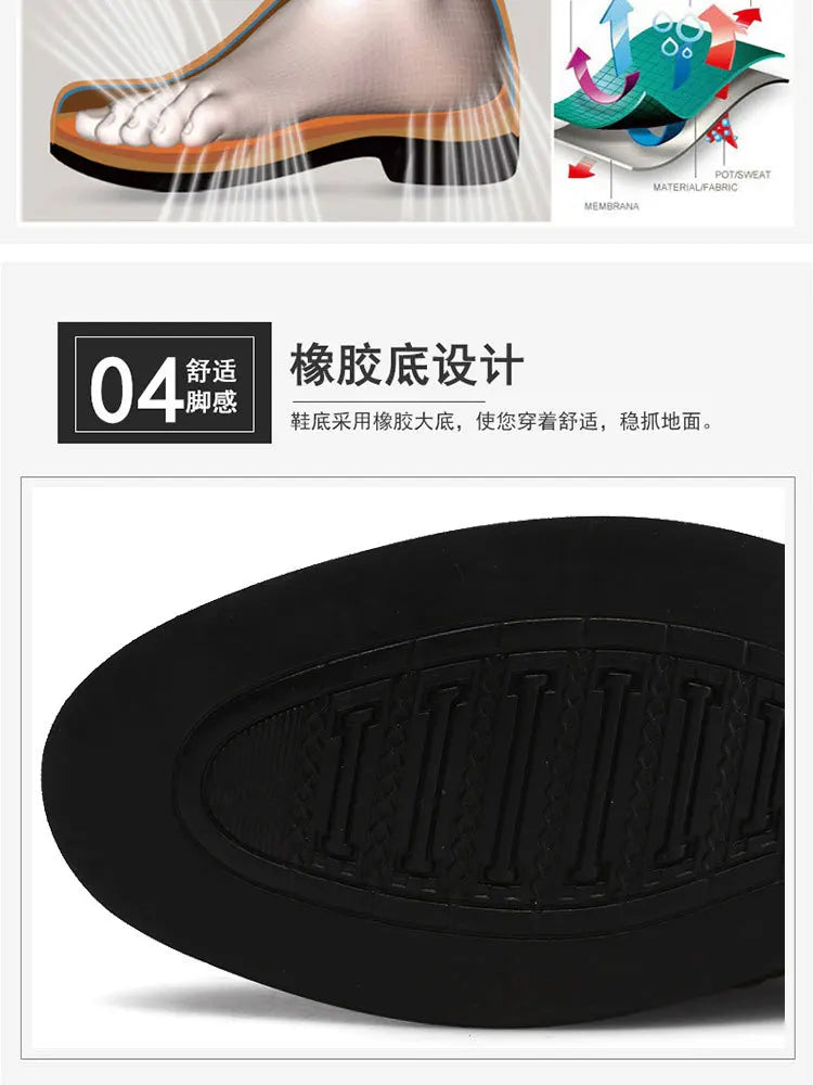 Men's Business Formal Leather Shoes Summer Breathable