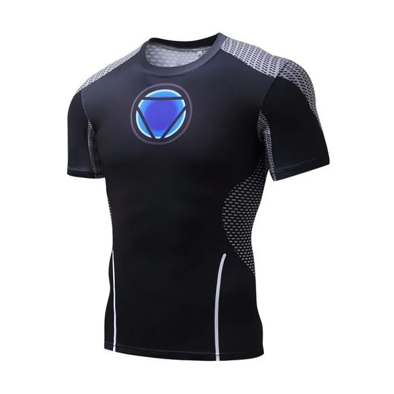 Marvel T Shirt Avengers Sports Fitness