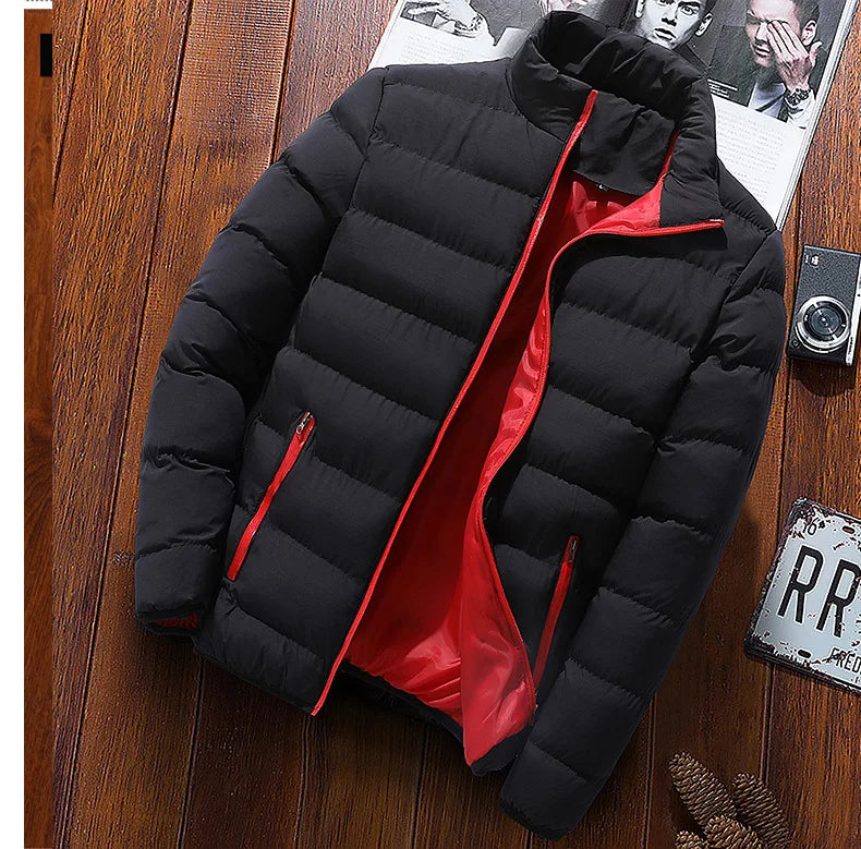 Fashion Zip Winter Jacket Men Autumn Coat Male Clothes