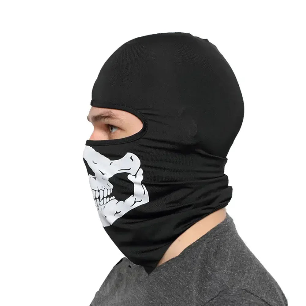 VOODIEX Halloween Skull Print Balaclava Ghost Full Face Bike Face Mask
