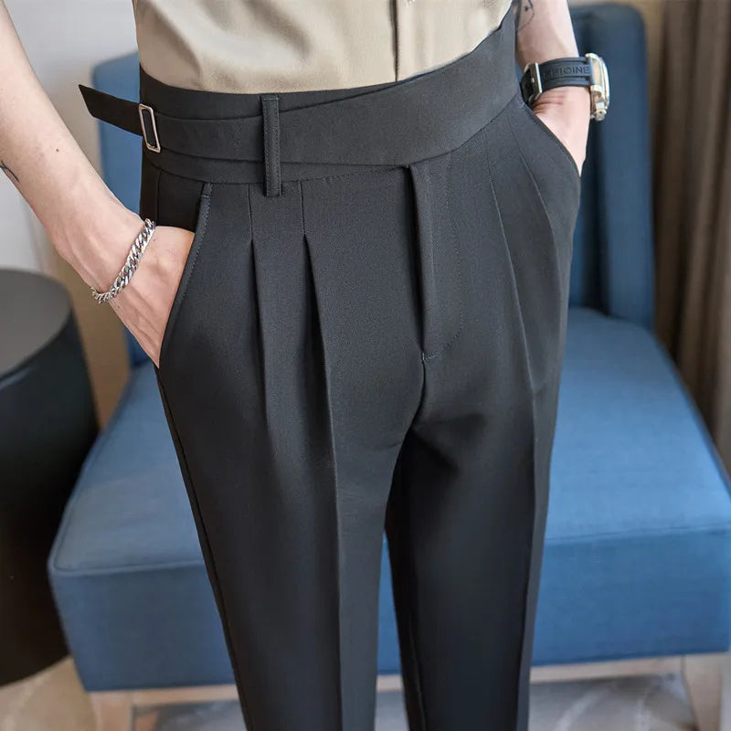 Men's Pants Suit Pants for Men Clothing Slim Fit Casual Formal