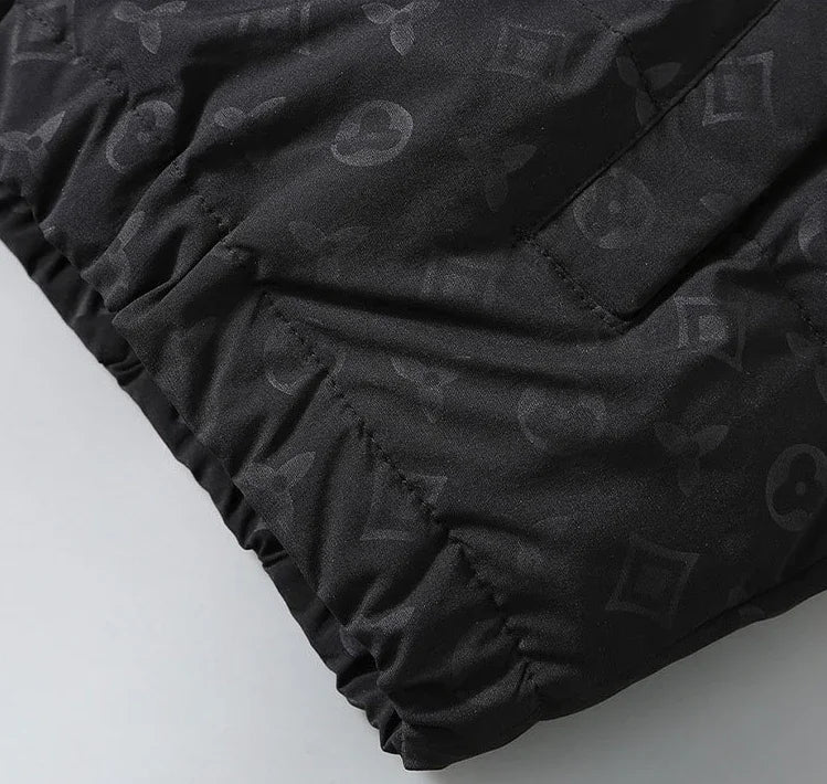 Men Winter Puffer Jacket Cotton Padded Coat Luxury Brand Thick Windproof