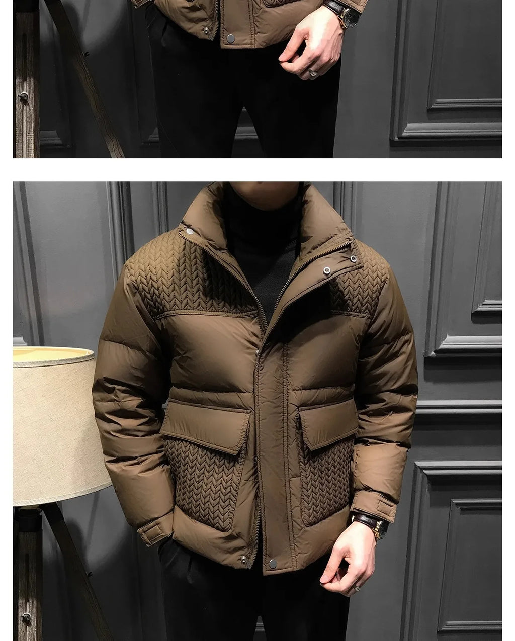 High quality Men's Winter Shiny Down Jackets with a beautiful & great style and design