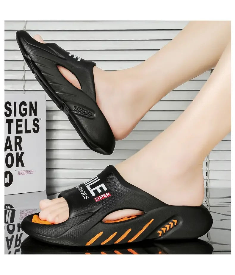 Men Summer Massage Slippers Women Indoor Soft Bottom Slippers Outdoor Garden