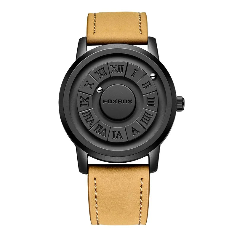 FOXOBOX Brand Luxury Scrolling  Force Quartz Wristwatch