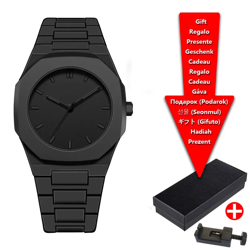 Dial Design Black Classic Quartz Watch