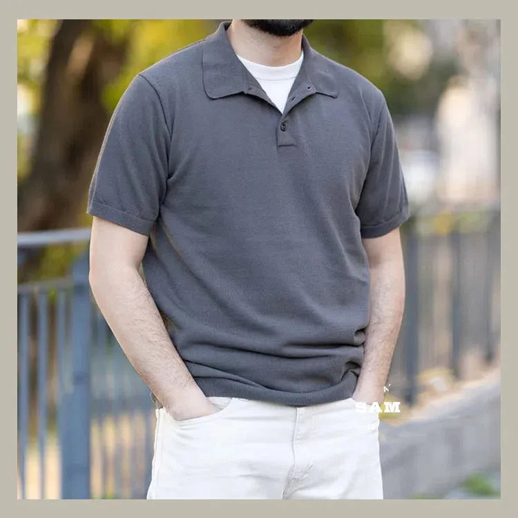 American t-shirt men short-sleeved polo shirt men half-sleeved summer