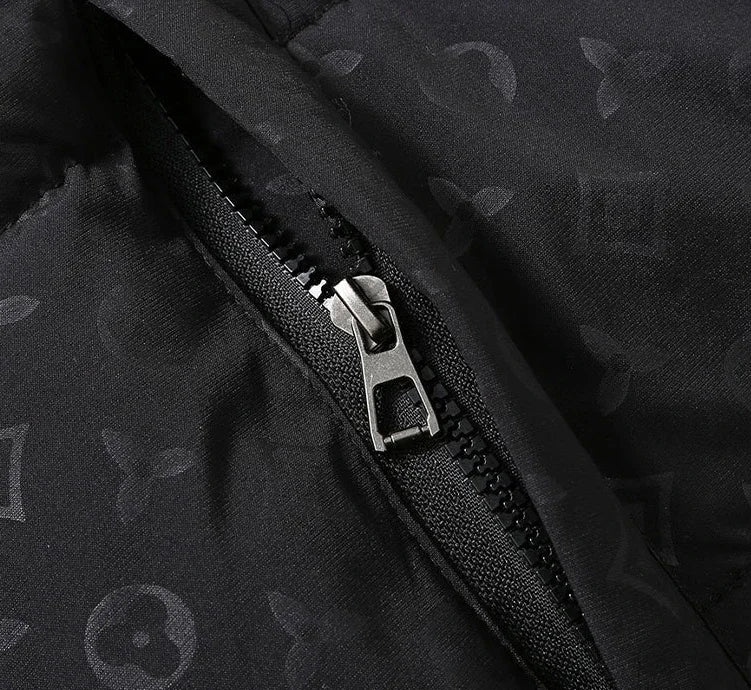 Men Winter Puffer Jacket Cotton Padded Coat Luxury Brand Thick Windproof