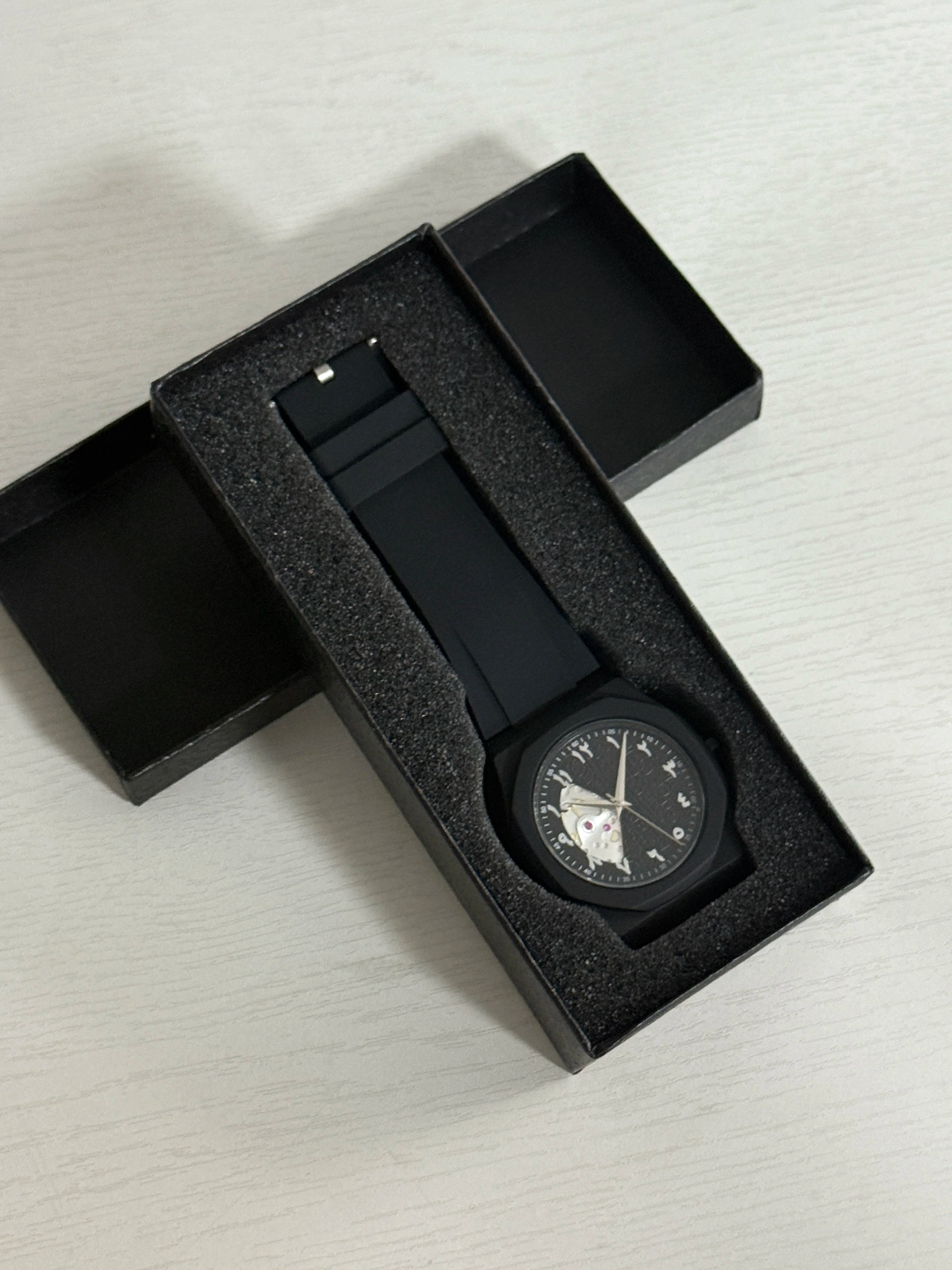 Arabic Numeral Waterproof Quartz Watch Men's Analog Mechanical Watch