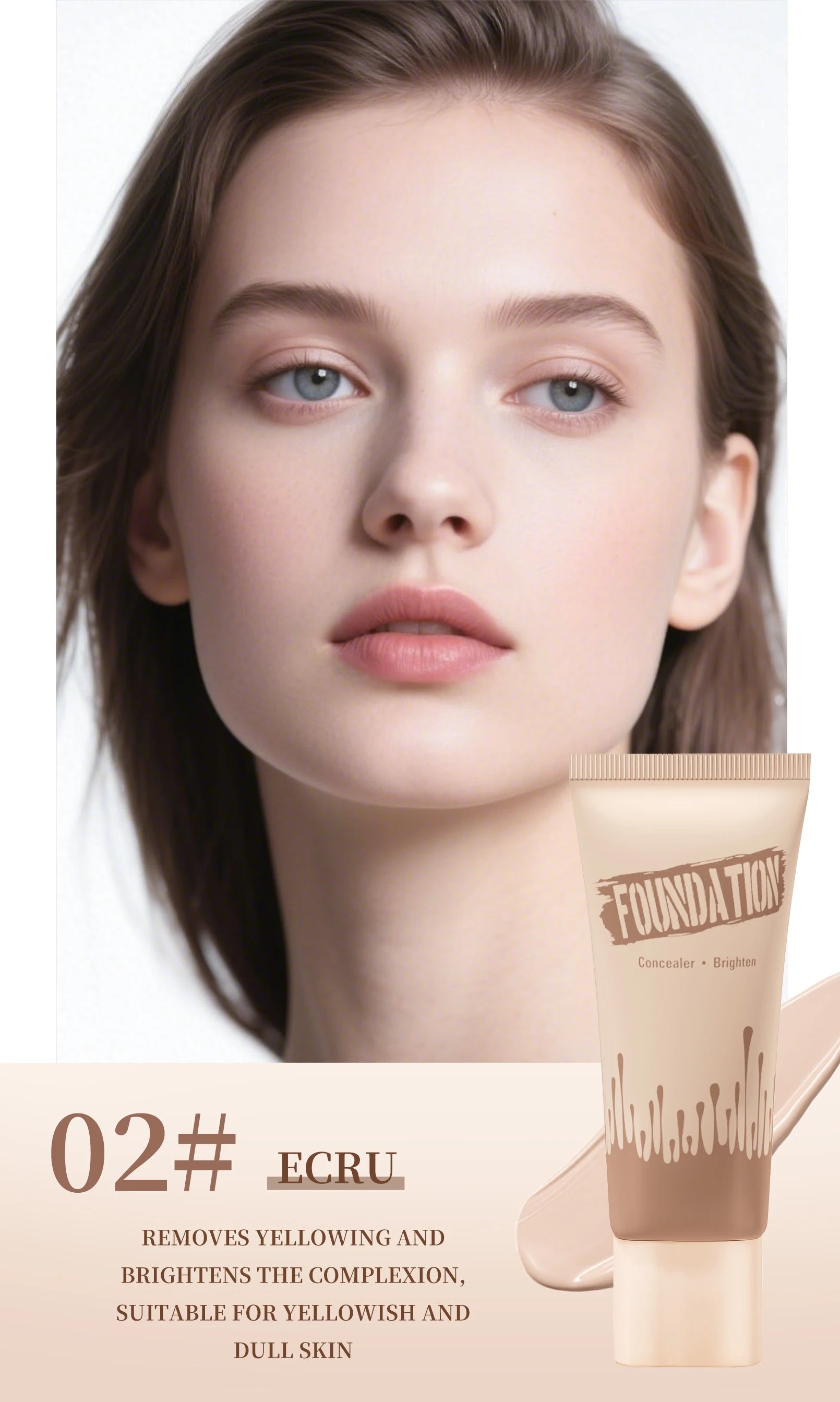 Coverage Foundation, Matte Finish Oil-control Liquid Foundation, Covering Blemishes