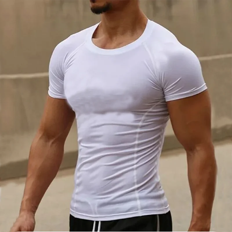 Gym t-shirt Dry Breath God Tee Shirt Short Sleeve Top Muscle Gym Fitness
