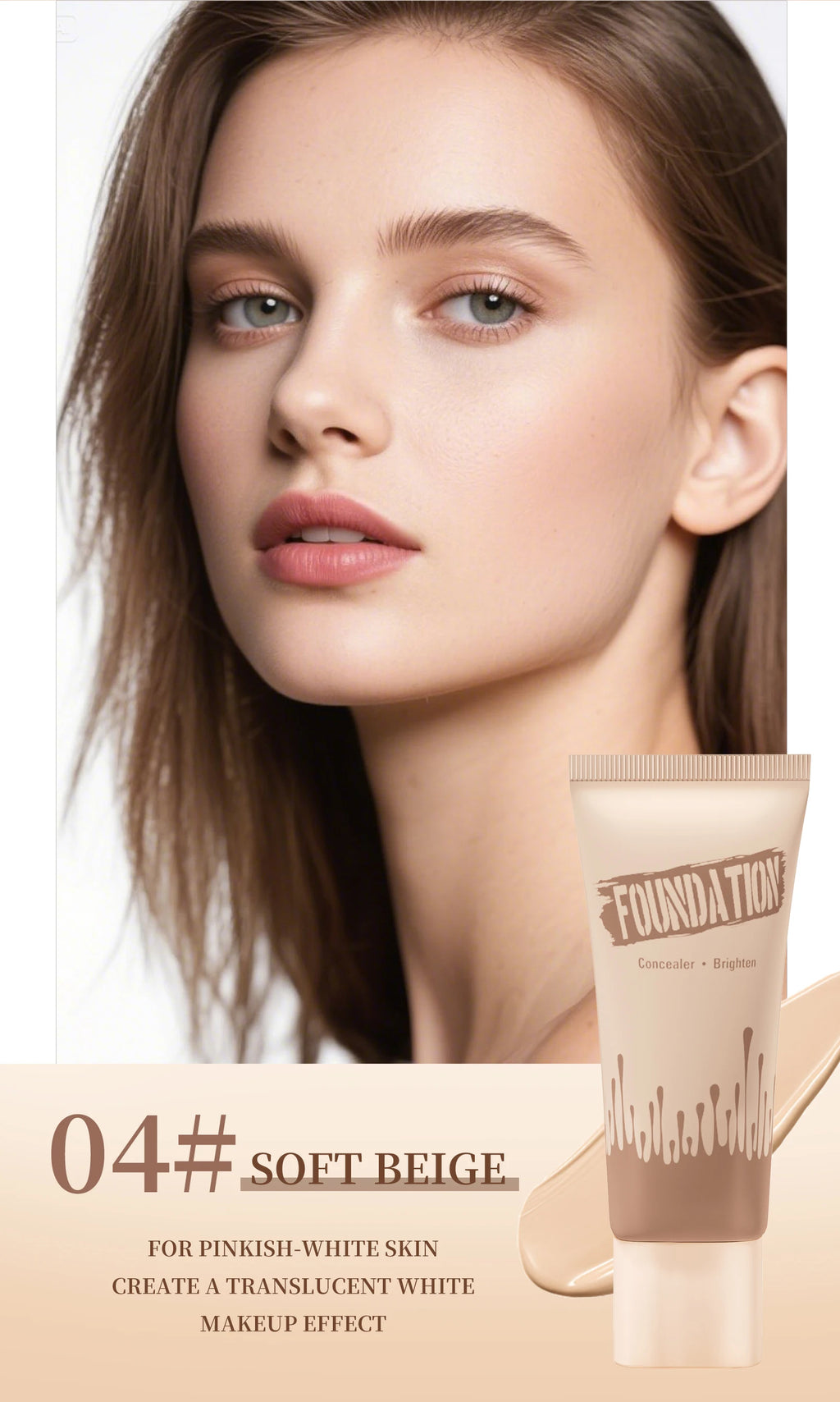 Coverage Foundation, Matte Finish Oil-control Liquid Foundation, Covering Blemishes