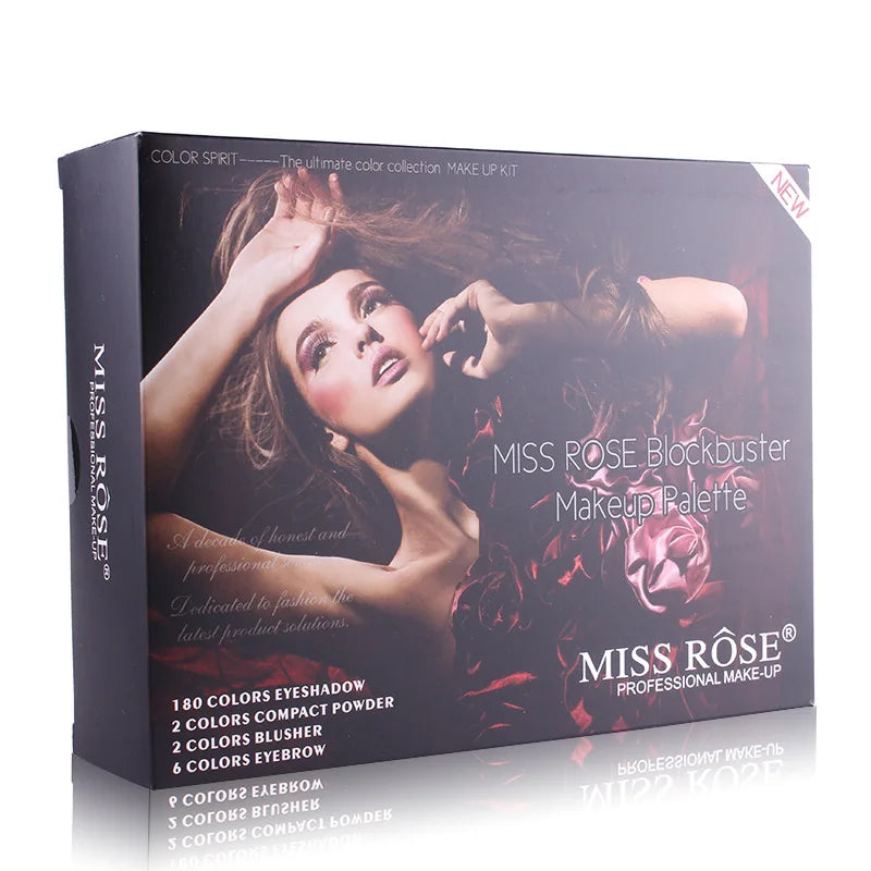Miss Rose Makeup Case Set Kit-Ultimate Color Combination-Holiday Gift Set