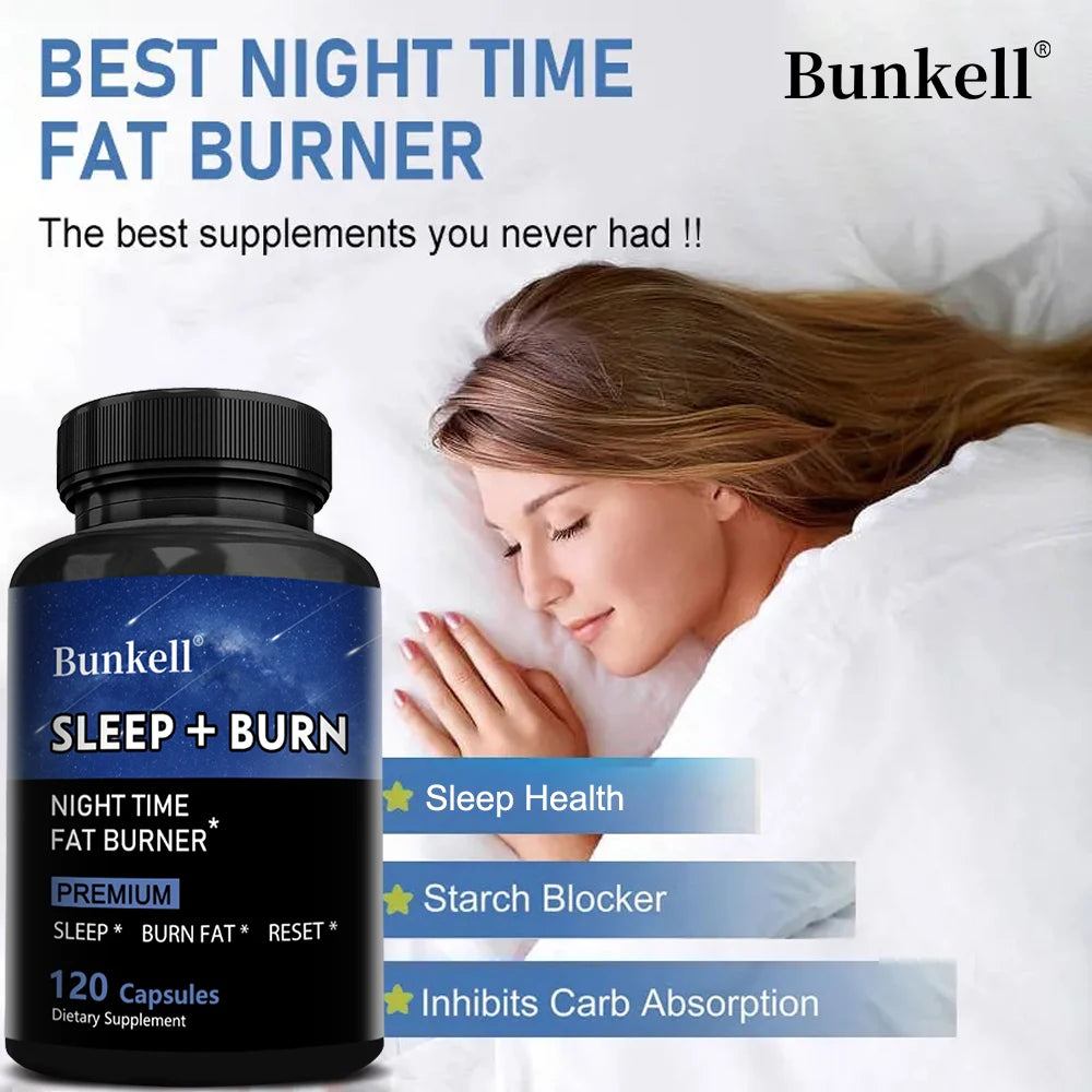 Night Fat Burner and Sleep Supplement - Boost Metabolism and Burn Fat Effectively,