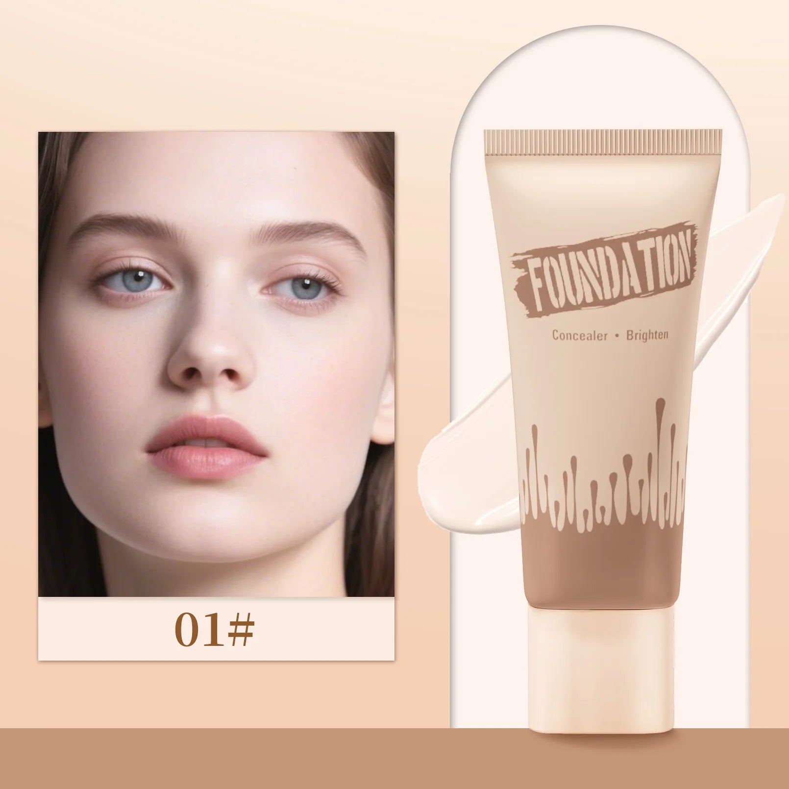 Coverage Foundation, Matte Finish Oil-control Liquid Foundation, Covering Blemishes