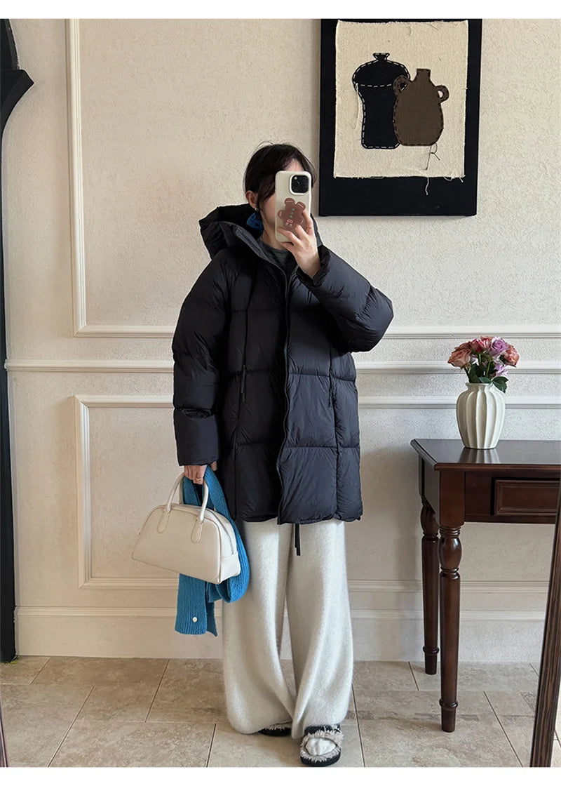 ZAROY Women's Jacket Parkas Winter Cotton-padded Solid Outerwear