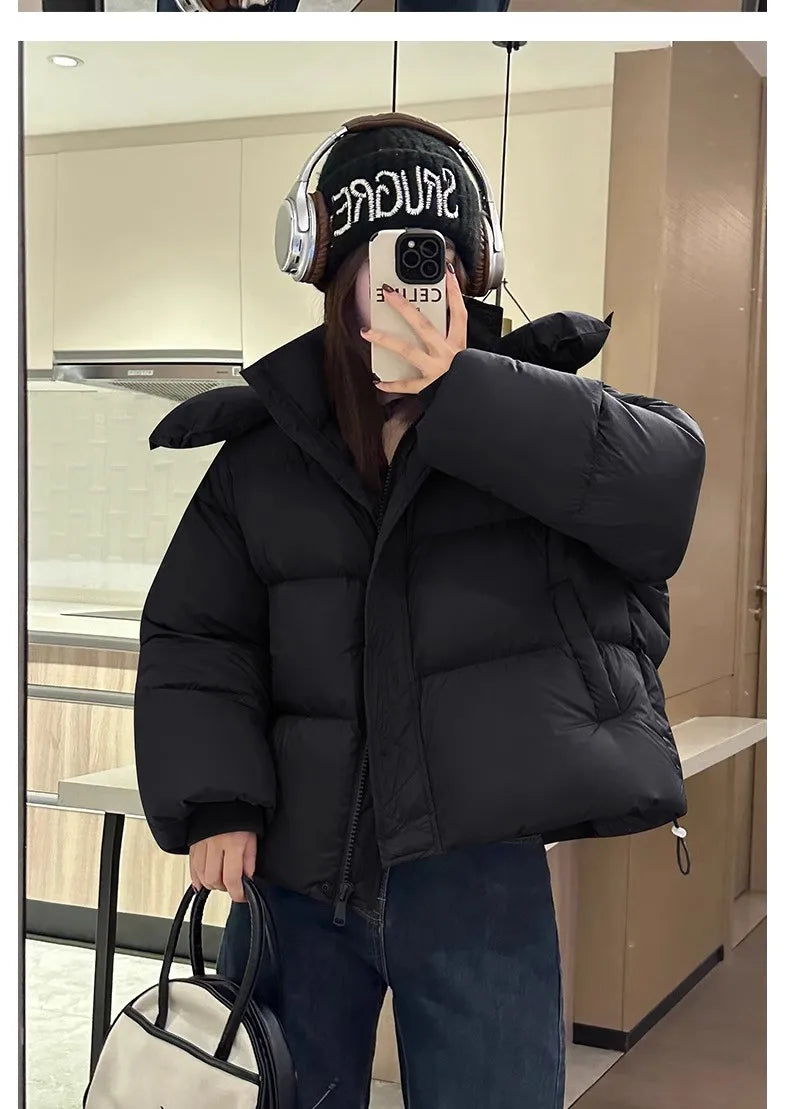 Hooded Cotton Jacket of Women