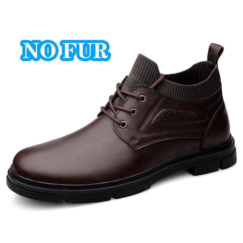 Genuine Leather Boots New Fashion Men's Boats Comfortable Sports Ankle Boots