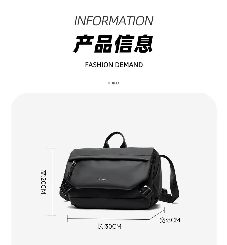 High Street Crossbody Bag Man Outdoor Sport Waterproof Shoulder Bag