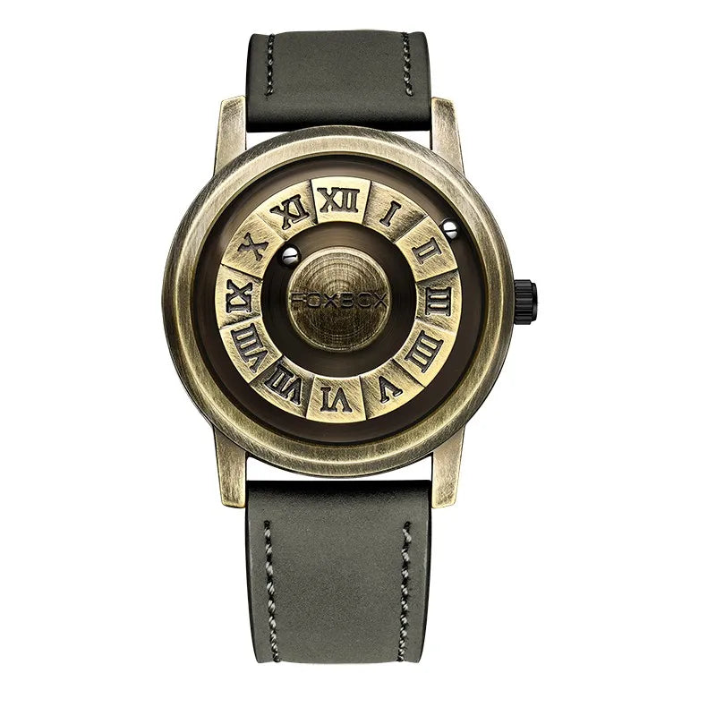 FOXOBOX Brand Luxury Scrolling  Force Quartz Wristwatch