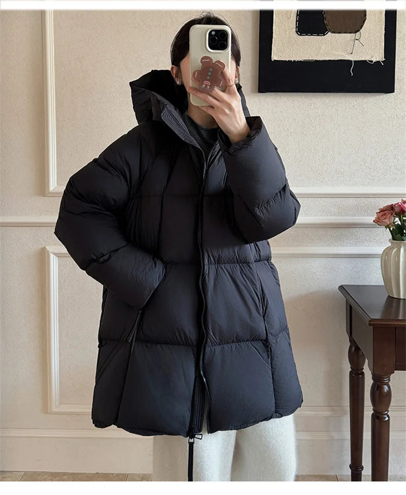 ZAROY Women's Jacket Parkas Winter Cotton-padded Solid Outerwear