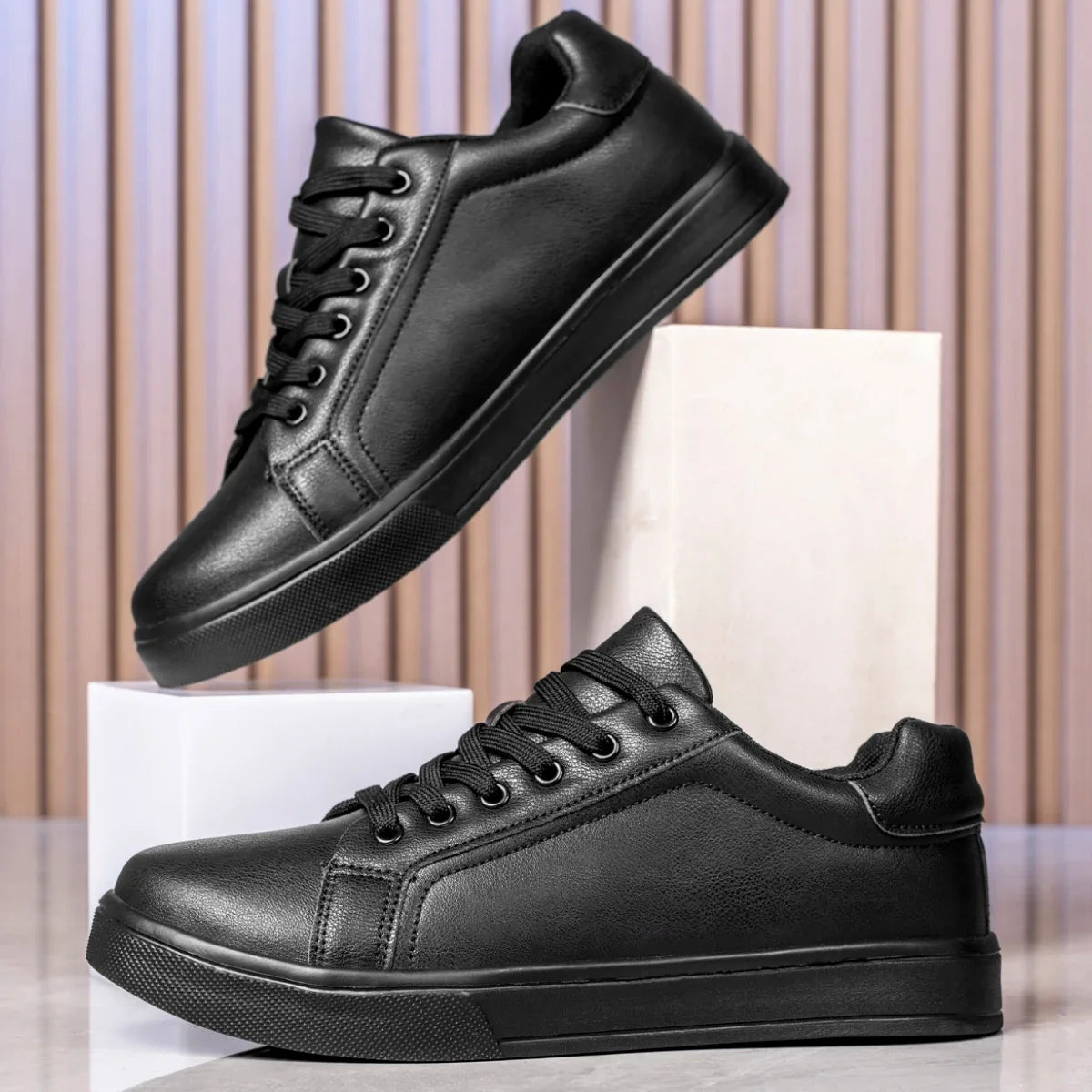Leather Men Shoes Sneakers Shoe Breathable Leisure Male Sneakers