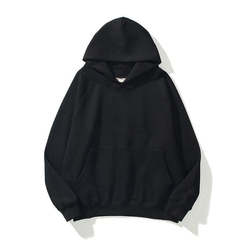 Men's and Women's Solid Color Pocket Hoodies Sports Fitness Sweatshirts Fashionable