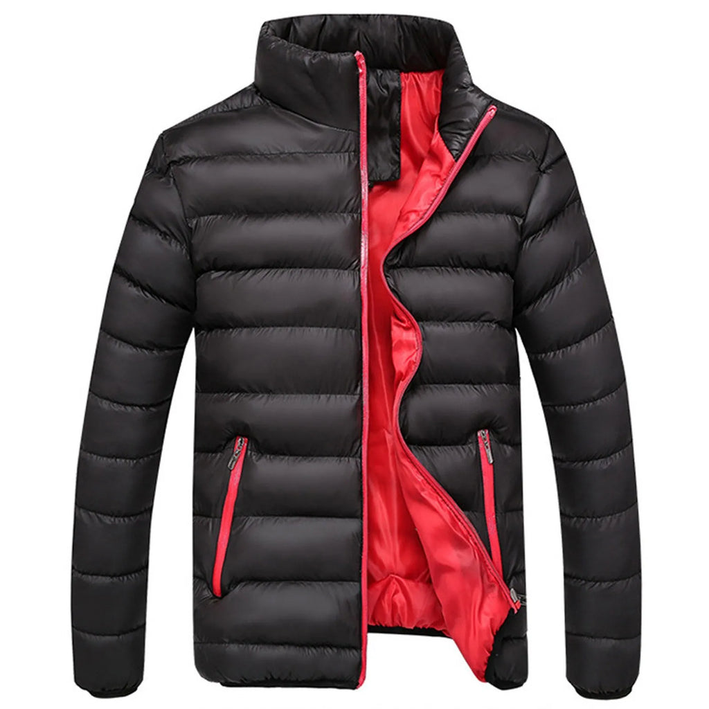 Men's Jacket Stand-Collar Lightweight Outerwear's for Man Comfort Hombre