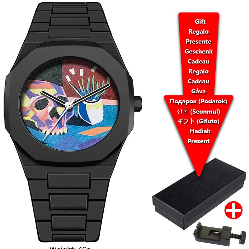 Dial Design Black Classic Quartz Watch