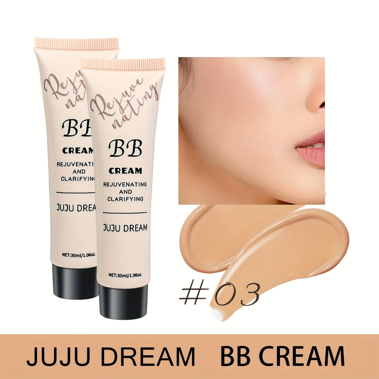 Natural Concealer BB Cream, moisturizing and nourishing, natural translucent primer
