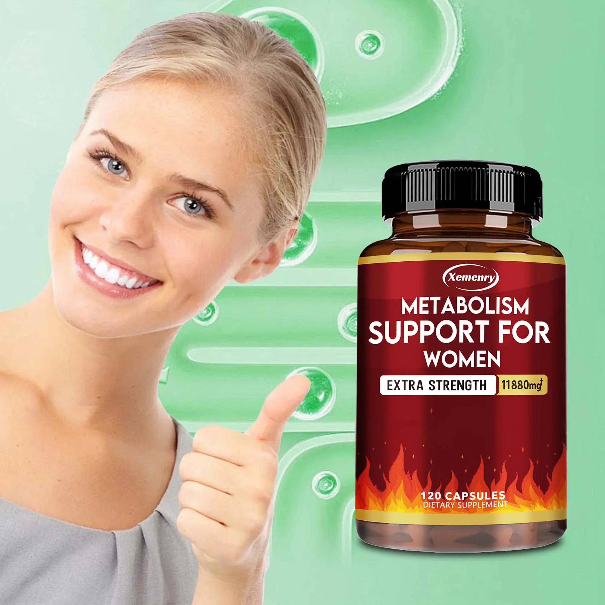 Metabolism Support for Women - Promote Fat Metabolism, Reduce Abdominal Fat