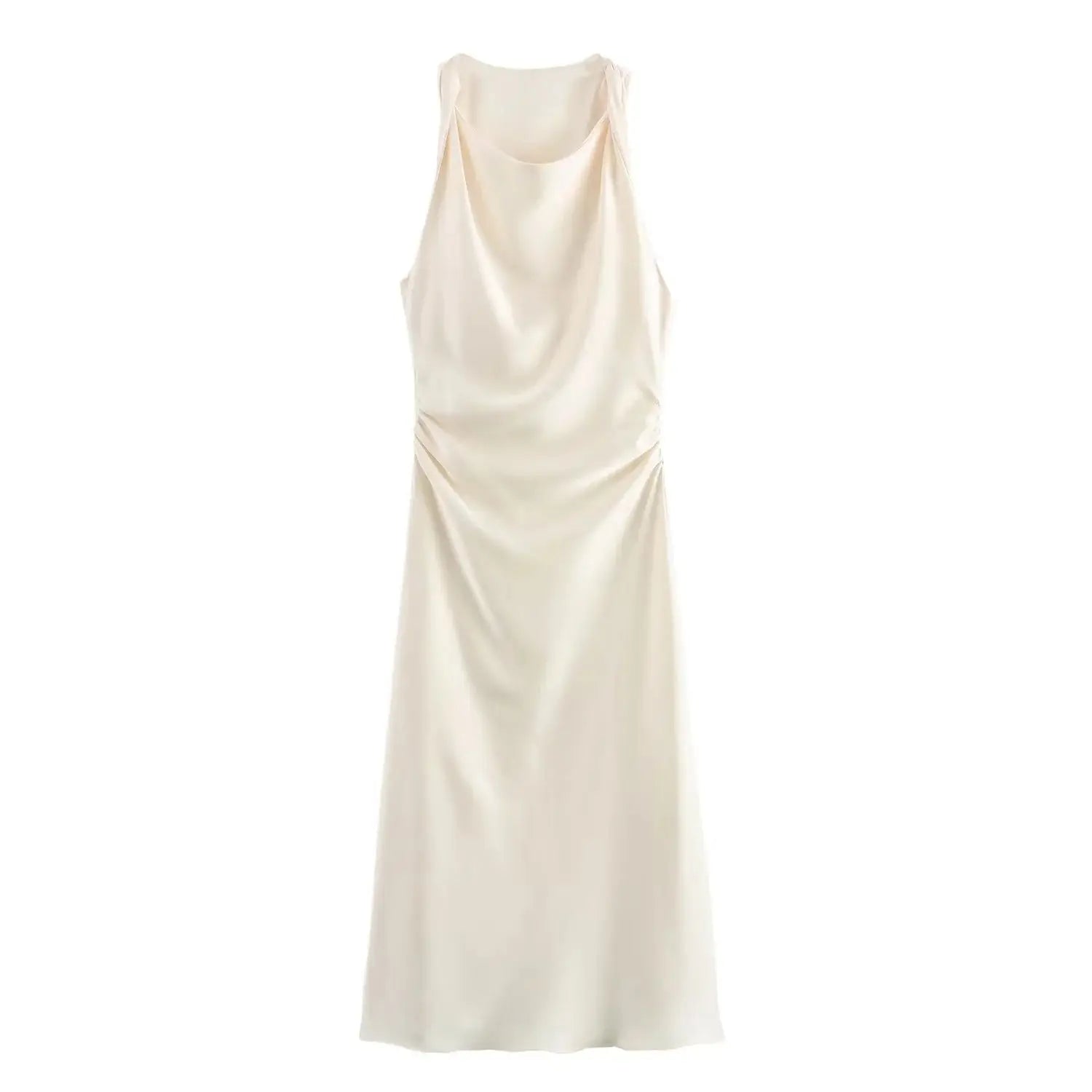 Satin Long Dresses for Women Slip Midi Dress Woman Evening Party