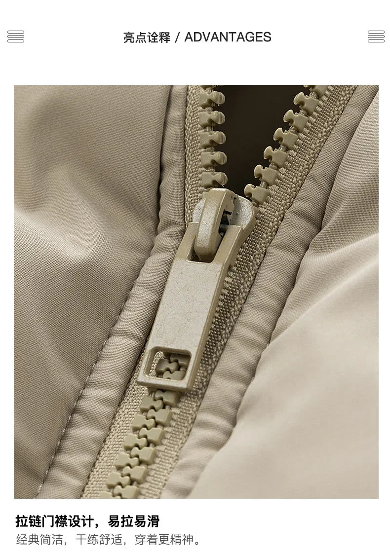 Coats Men's Loose Casual Jacket Sleeveless Zipper New Vests