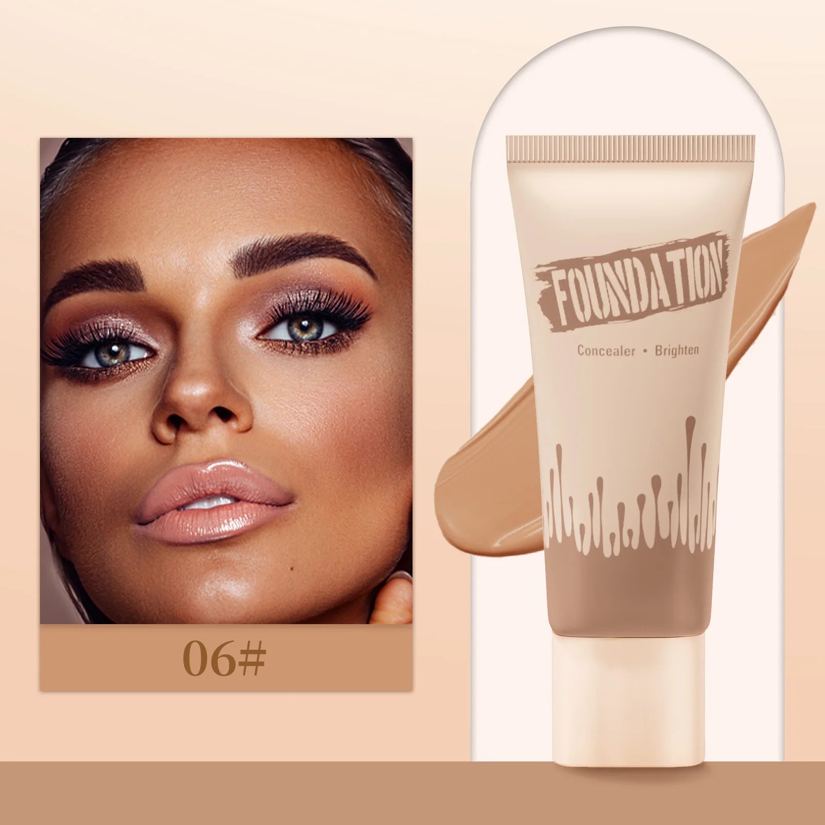 Coverage Foundation, Matte Finish Oil-control Liquid Foundation, Covering Blemishes